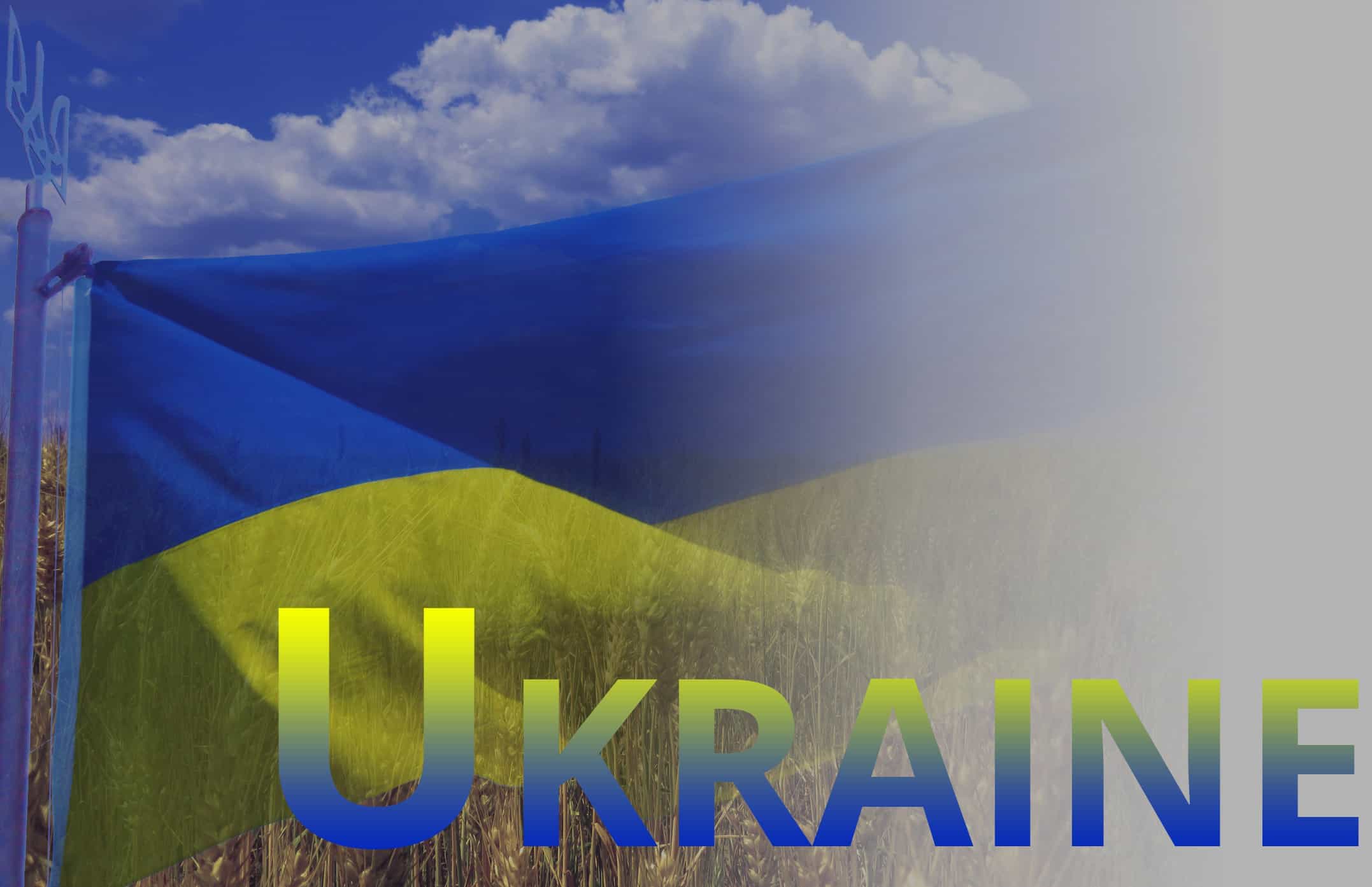 bright dark stained blue white background right ukraine flag 52002