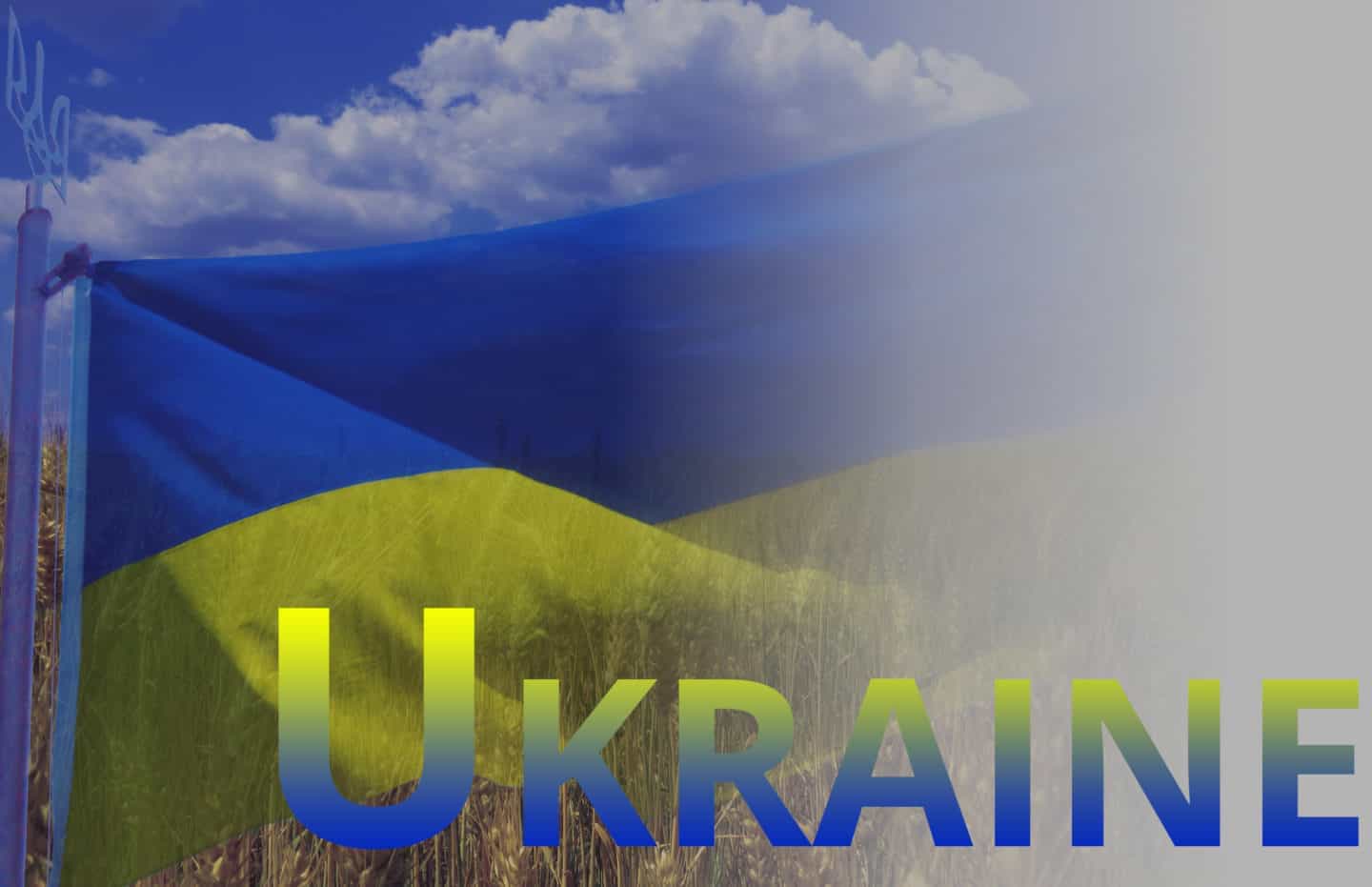 bright dark stained blue white background right ukraine flag 52002